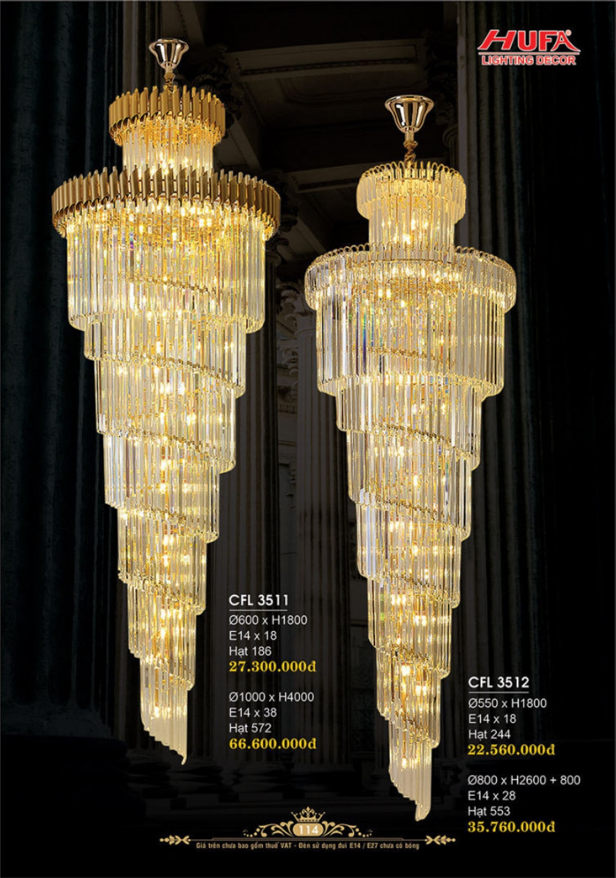 Bảng giá đèn trang trí HUFA